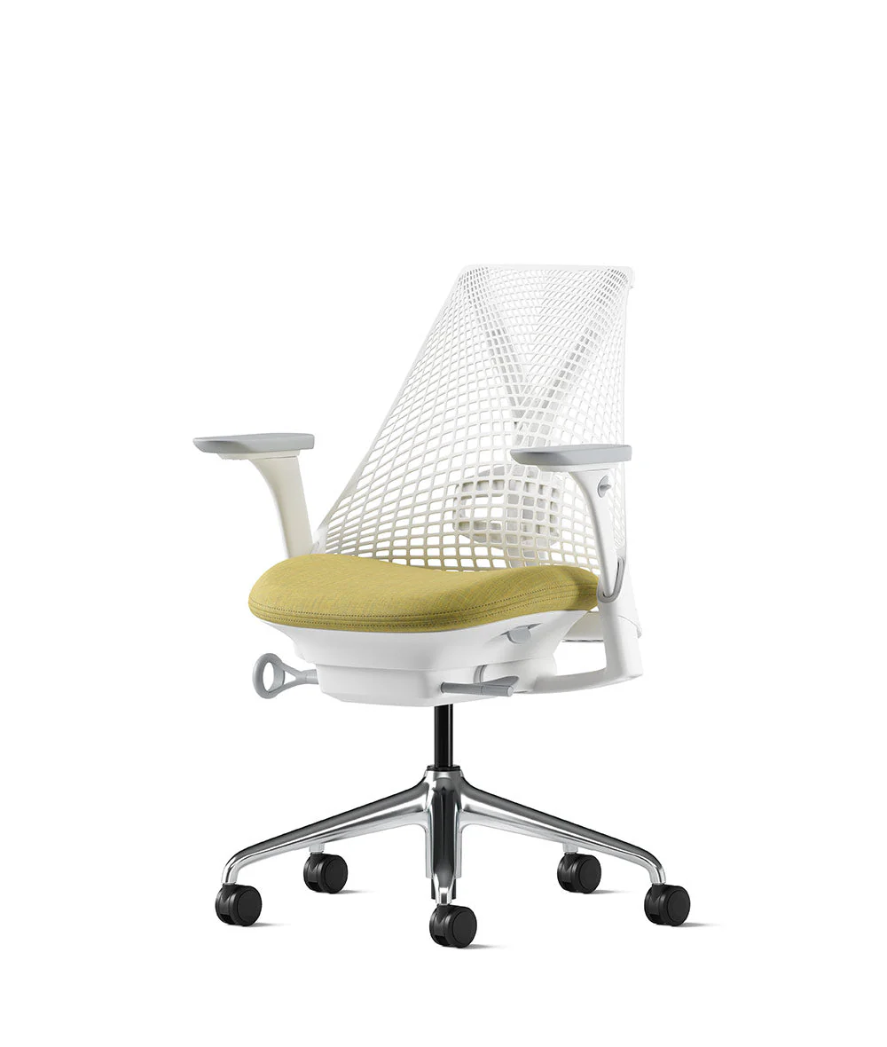Siège de bureau Sayl* Blanc et aluminium poli - Image 143
