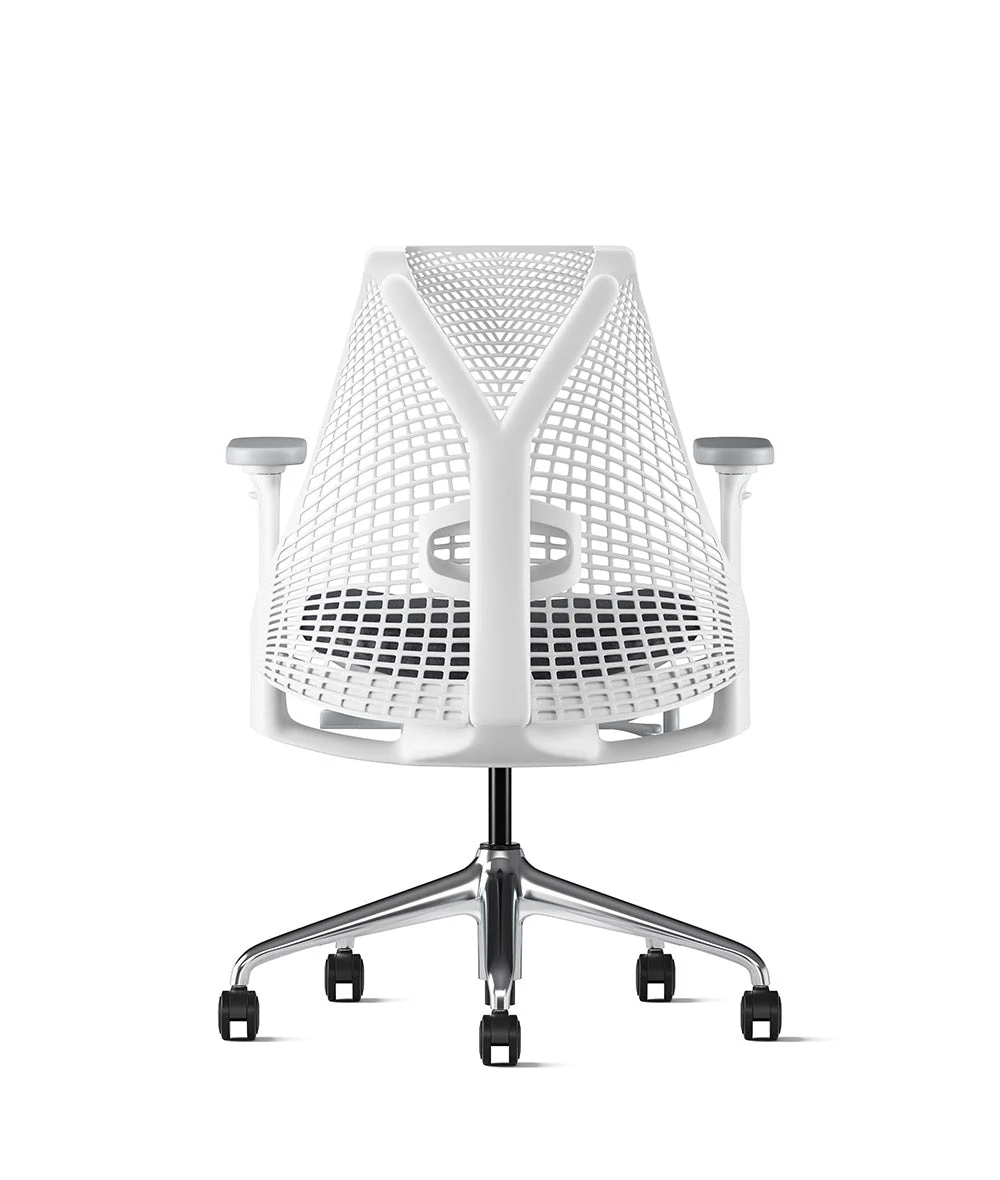 Siège de bureau Sayl* Blanc et aluminium poli - Image 168
