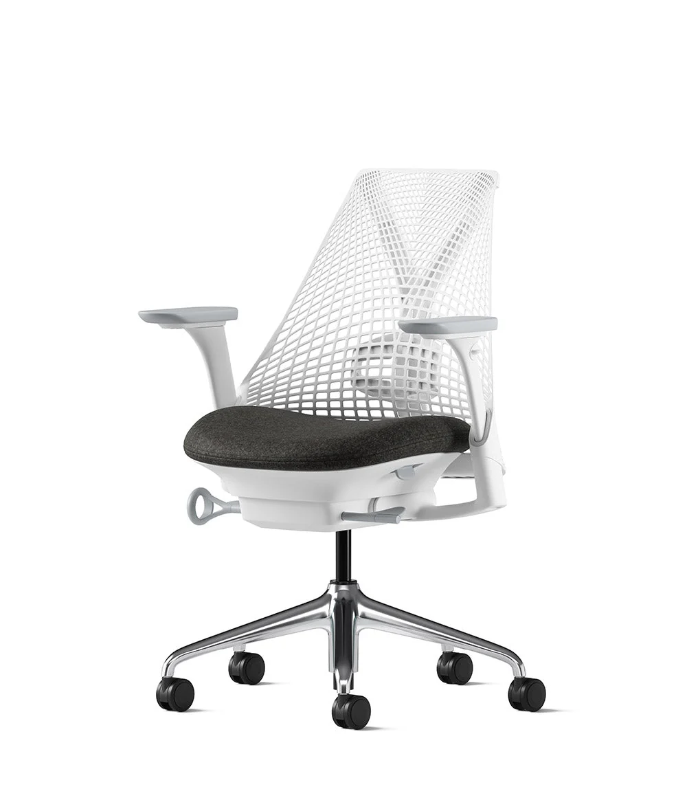 Siège de bureau Sayl* Blanc et aluminium poli - Image 169