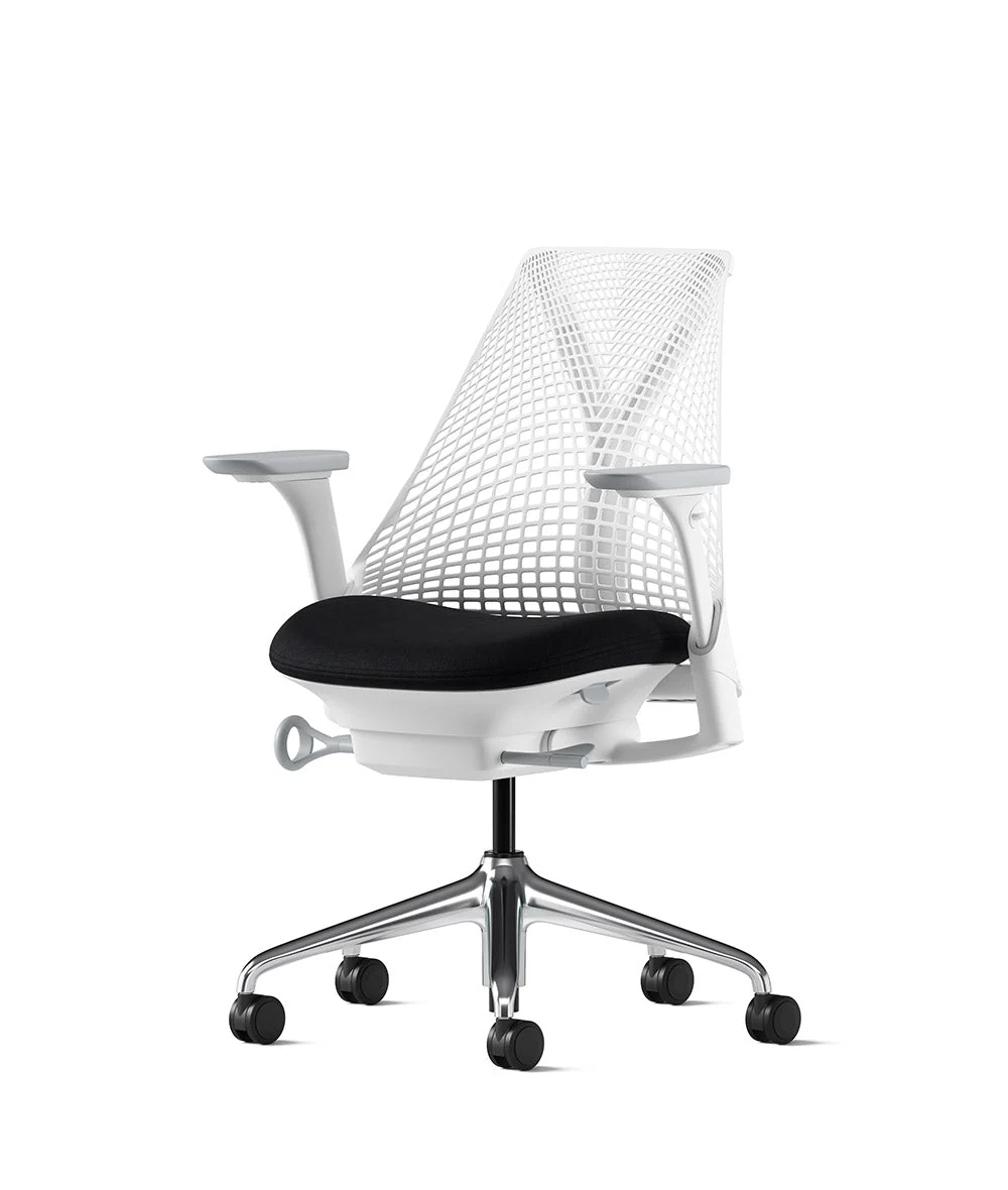 Siège de bureau Sayl* Blanc et aluminium poli - Image 175