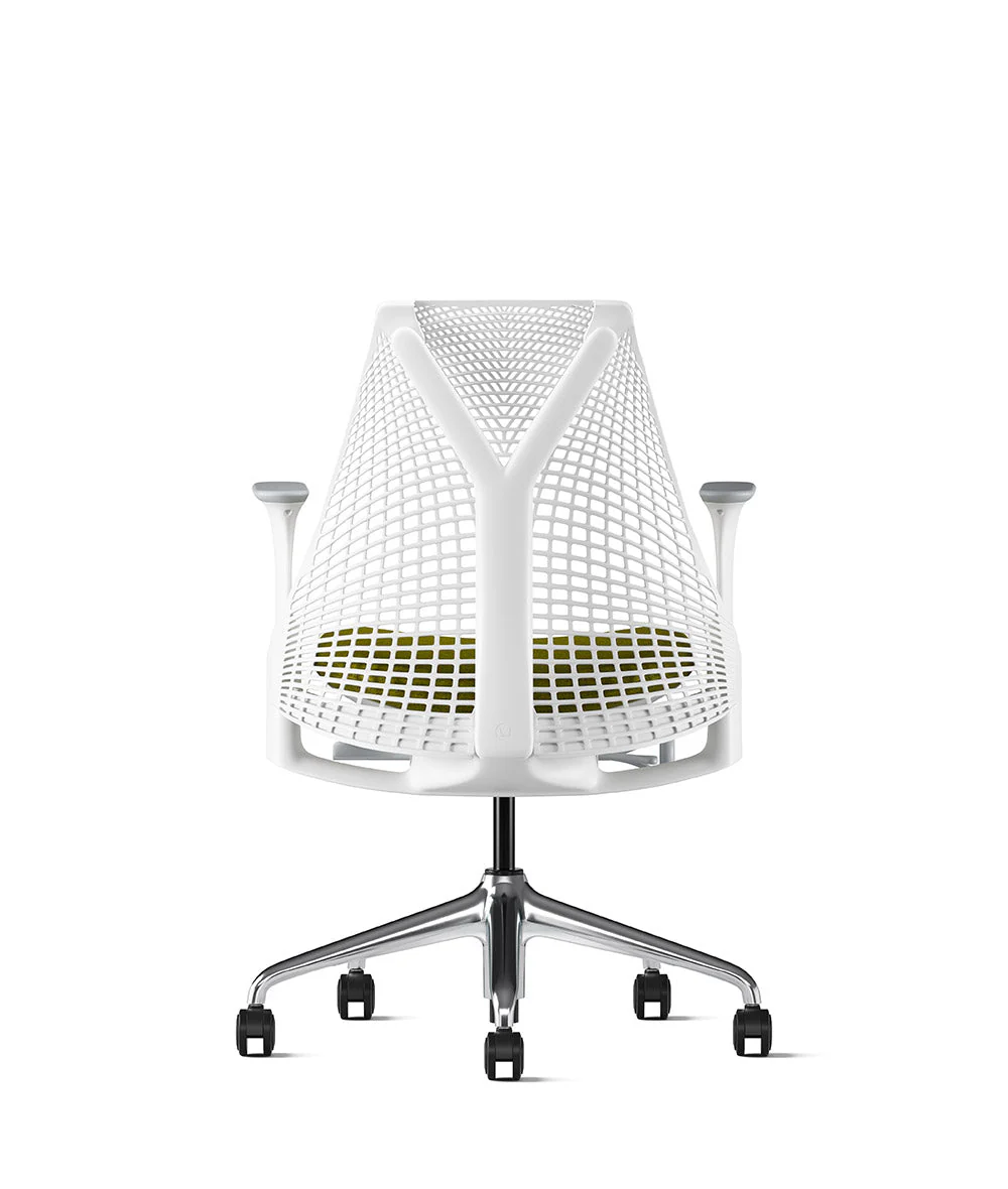 Siège de bureau Sayl* Blanc et aluminium poli - Image 18