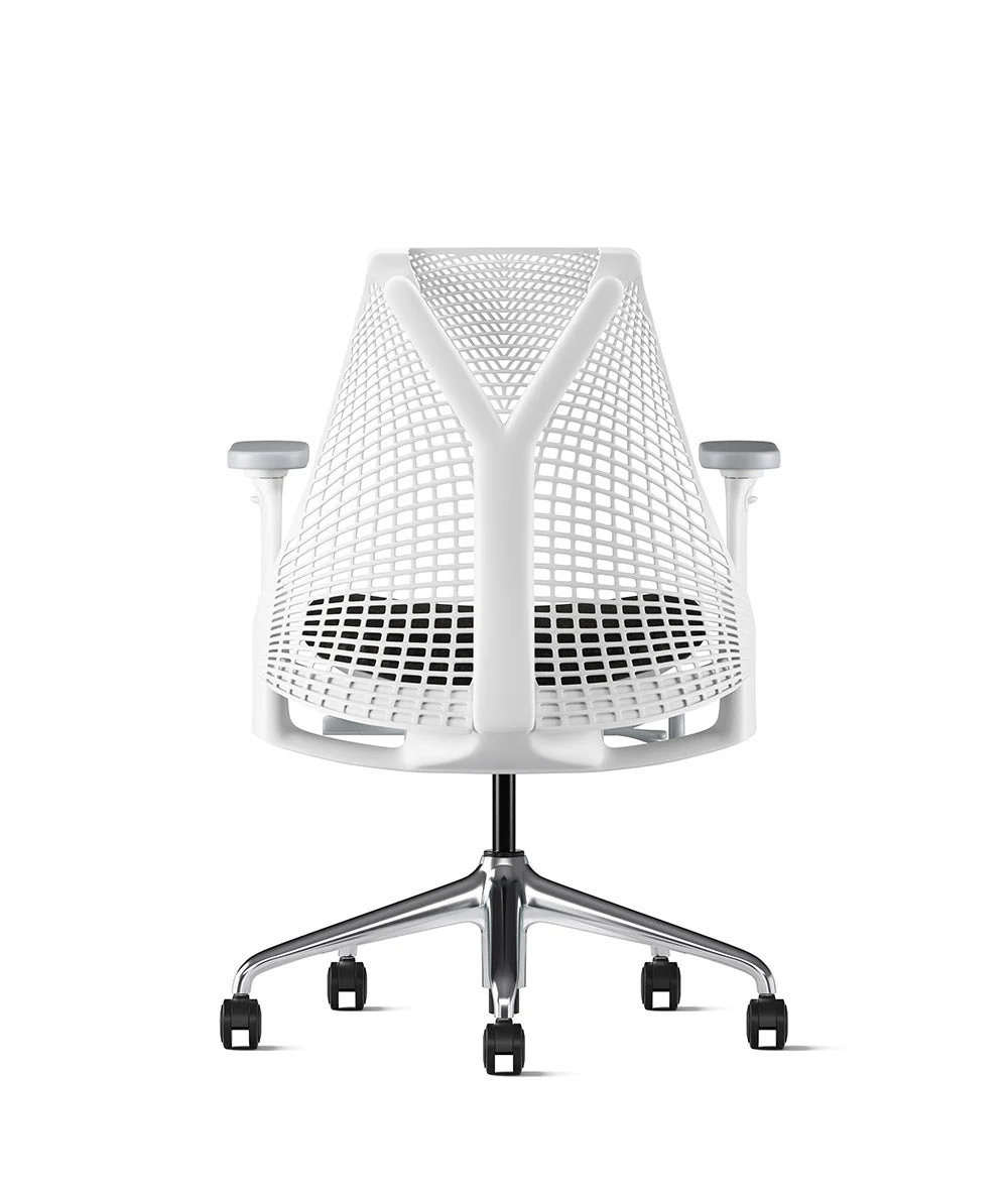 Siège de bureau Sayl* Blanc et aluminium poli - Image 182