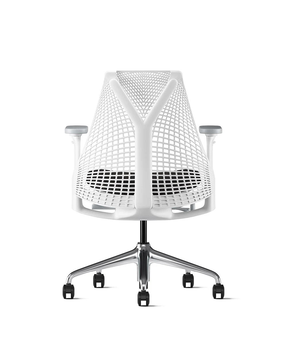 Siège de bureau Sayl* Blanc et aluminium poli - Image 184