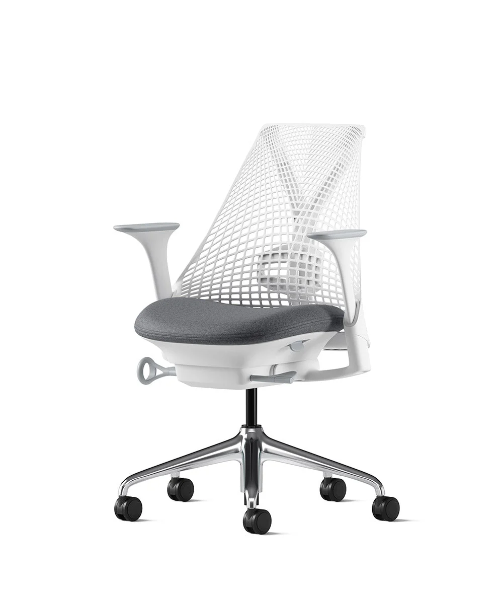 Siège de bureau Sayl* Blanc et aluminium poli - Image 191