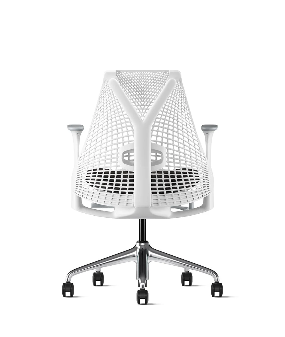 Siège de bureau Sayl* Blanc et aluminium poli - Image 196