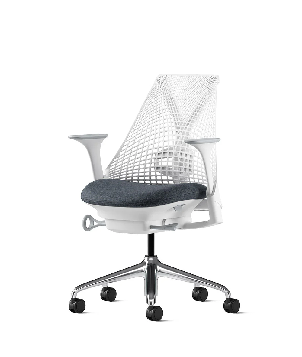Siège de bureau Sayl* Blanc et aluminium poli - Image 197