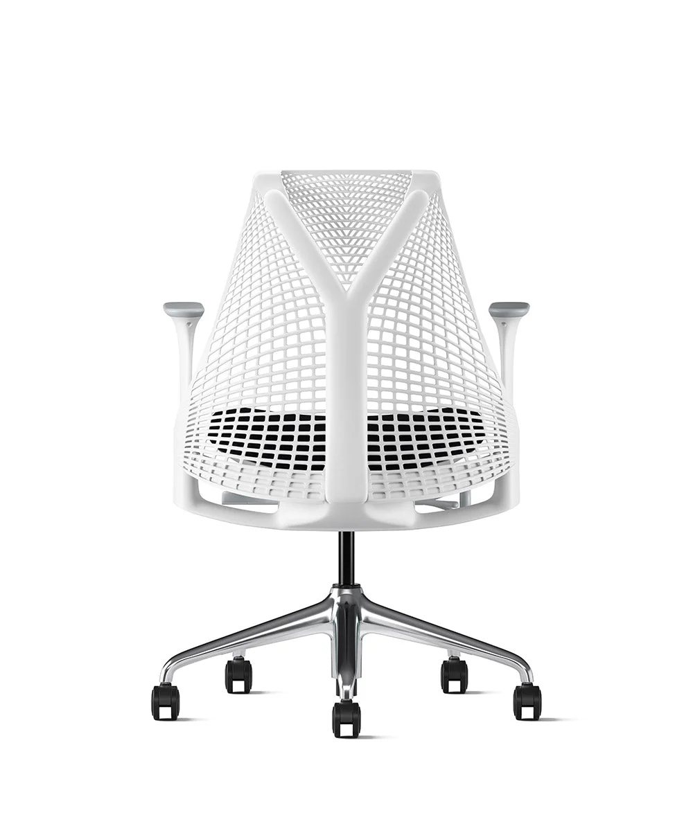 Siège de bureau Sayl* Blanc et aluminium poli - Image 200