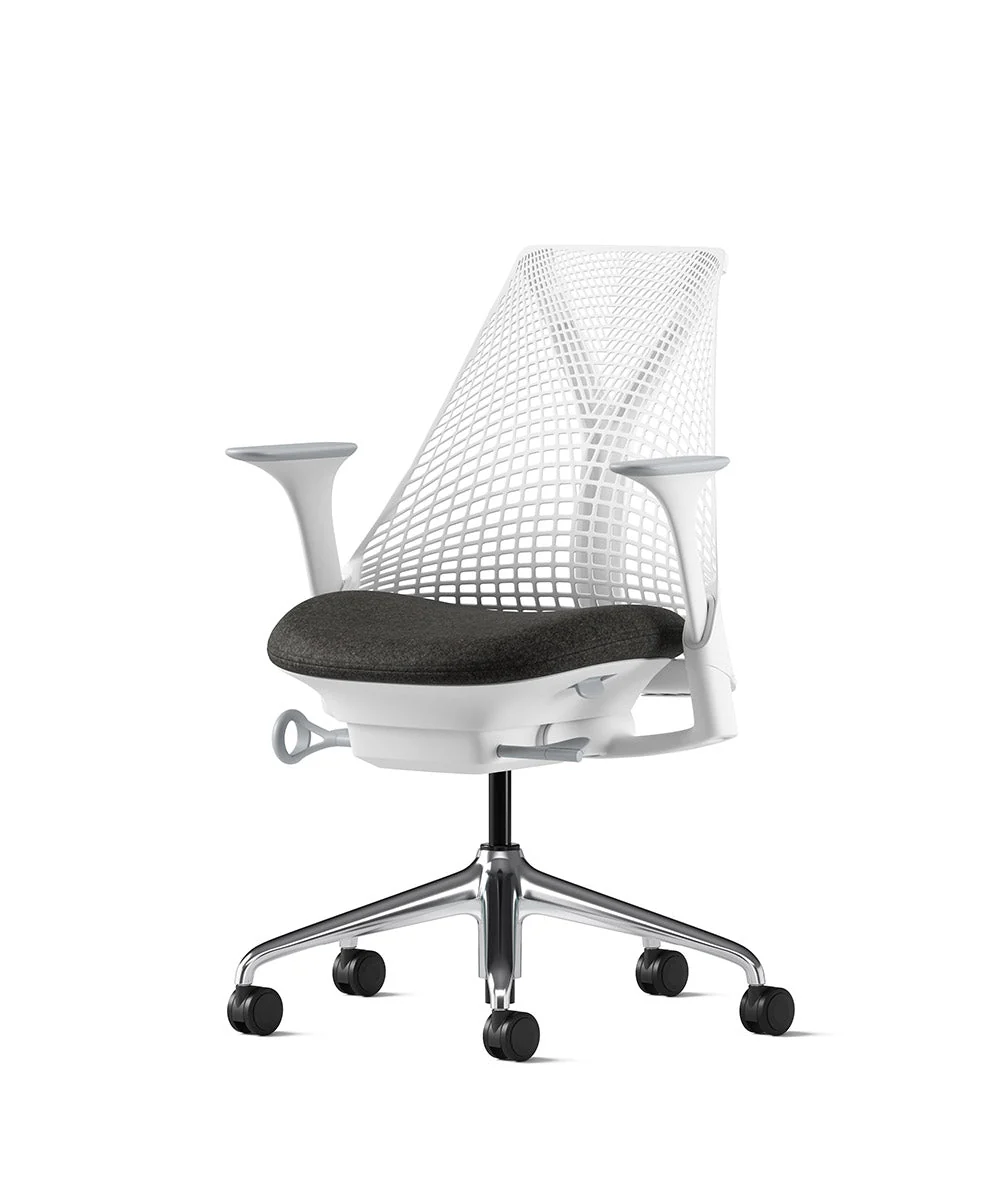 Siège de bureau Sayl* Blanc et aluminium poli - Image 205