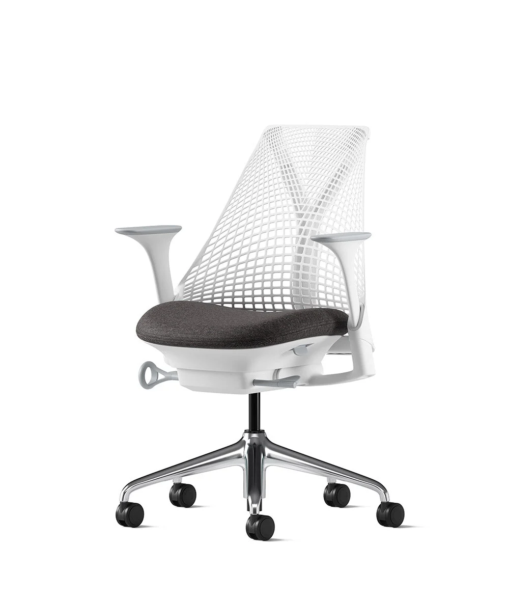 Siège de bureau Sayl* Blanc et aluminium poli - Image 207