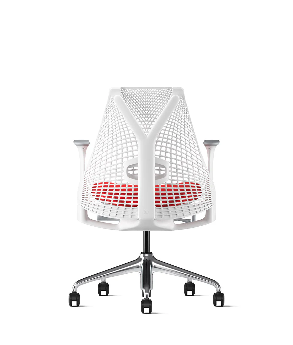 Siège de bureau Sayl* Blanc et aluminium poli - Image 30