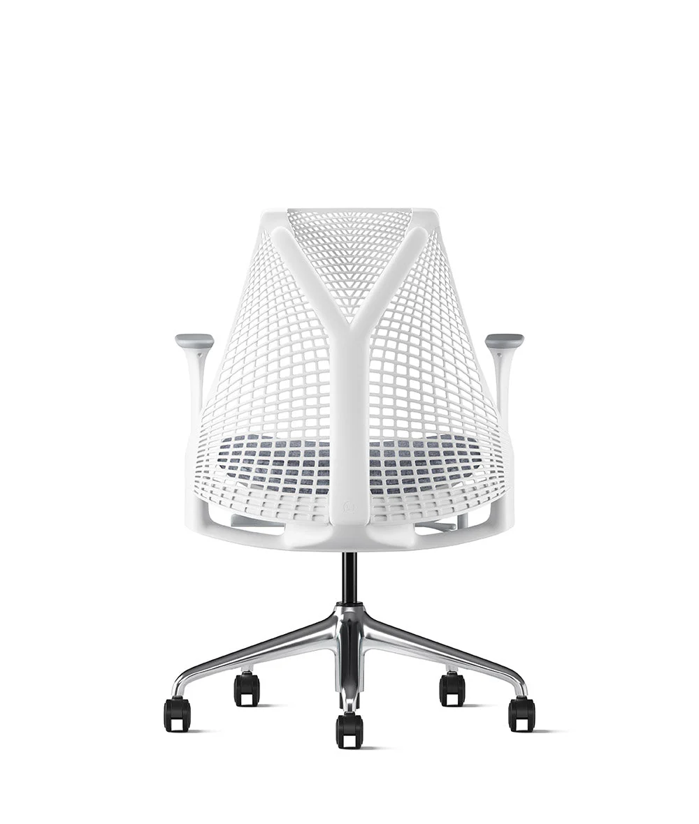 Siège de bureau Sayl* Blanc et aluminium poli - Image 34