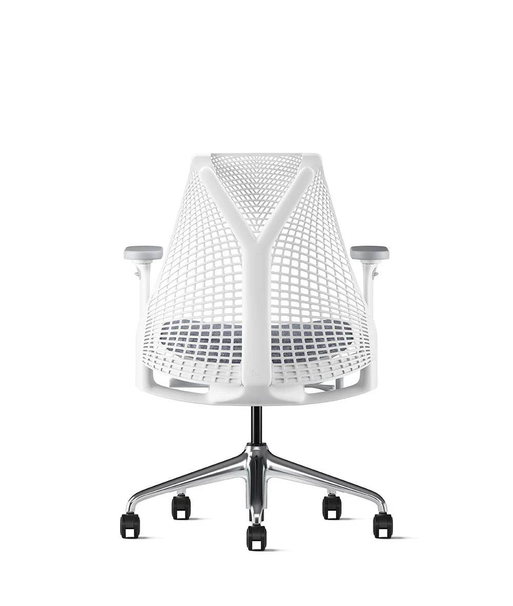 Siège de bureau Sayl* Blanc et aluminium poli - Image 36