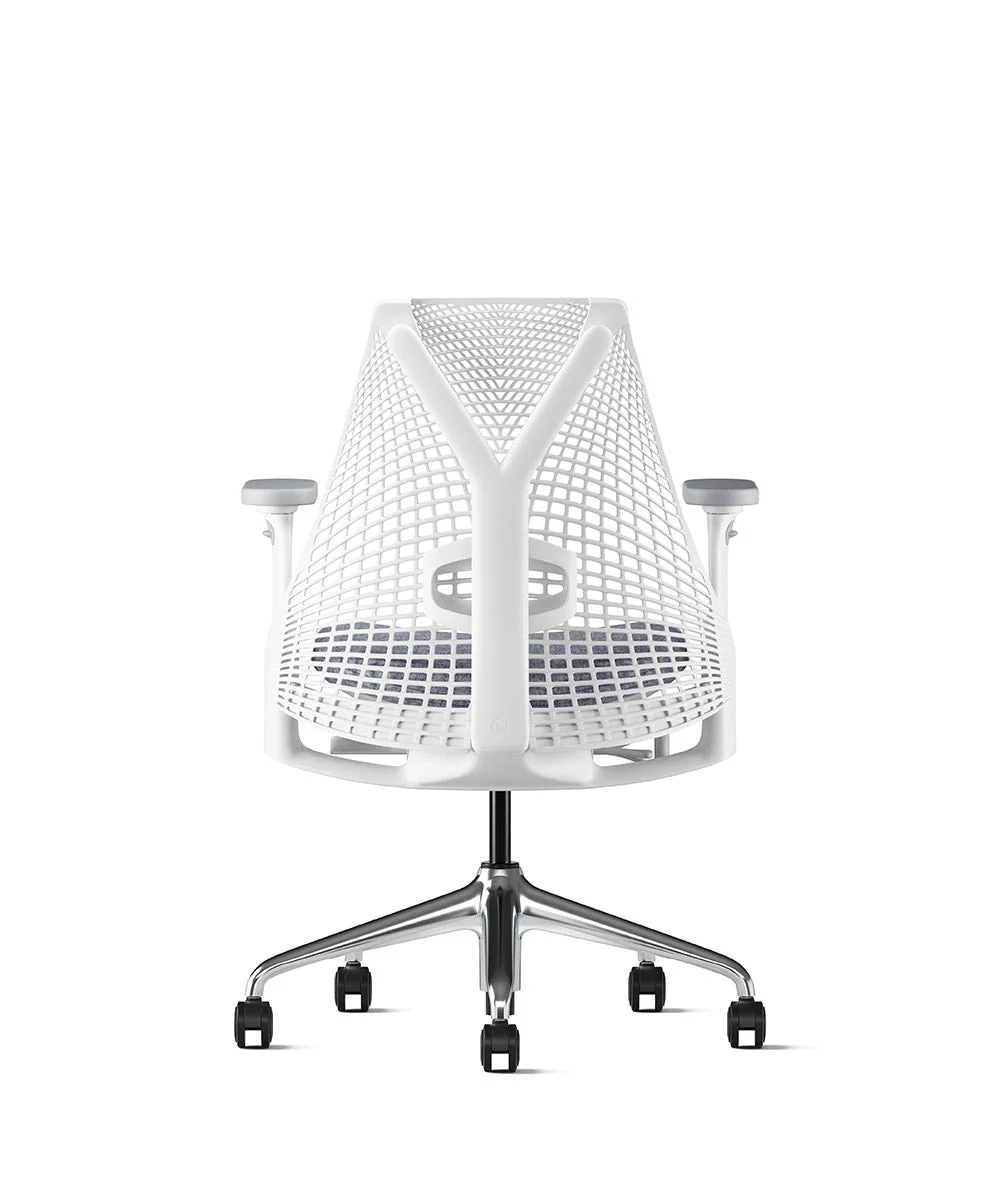 Siège de bureau Sayl* Blanc et aluminium poli - Image 40