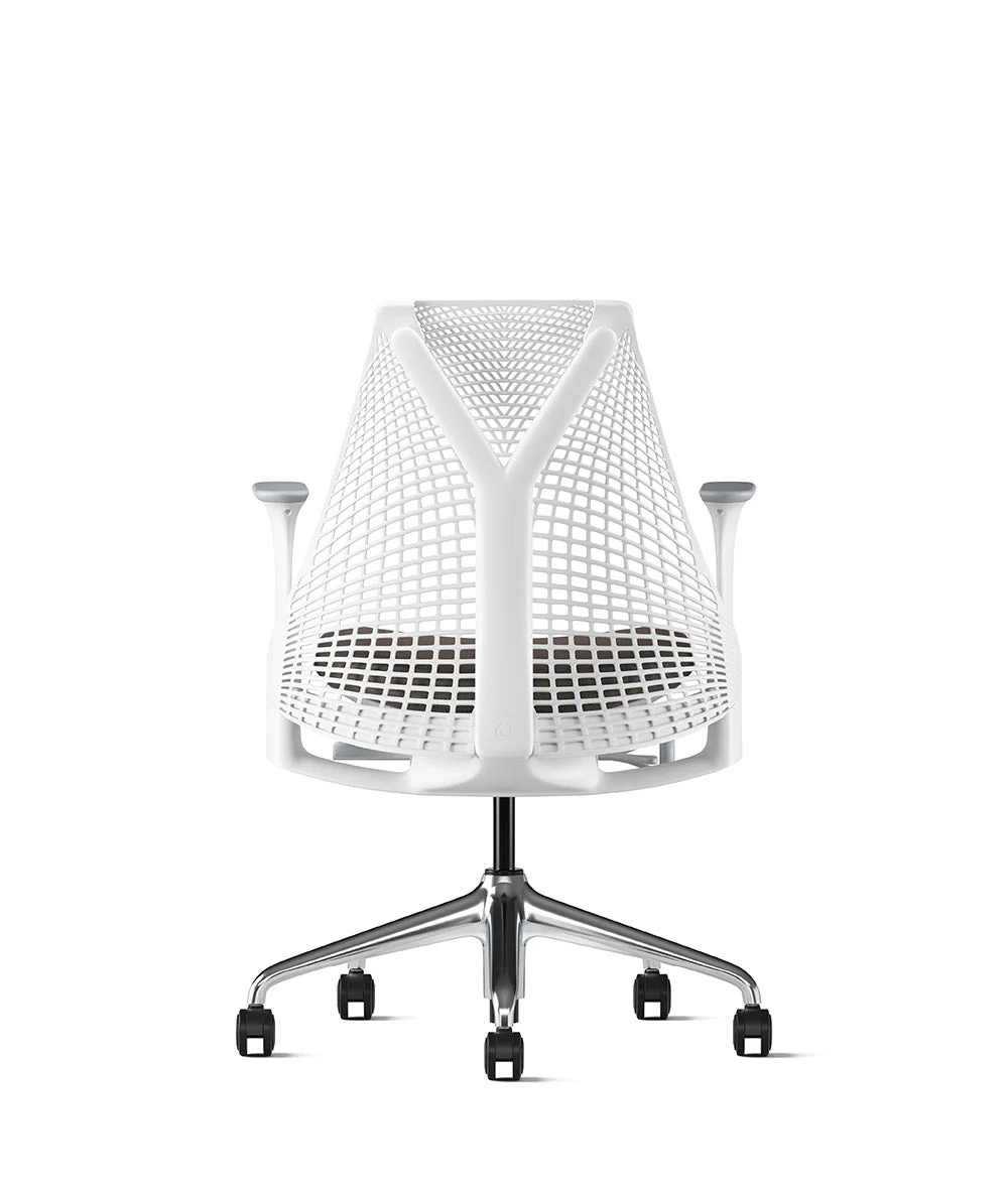 Siège de bureau Sayl* Blanc et aluminium poli - Image 42