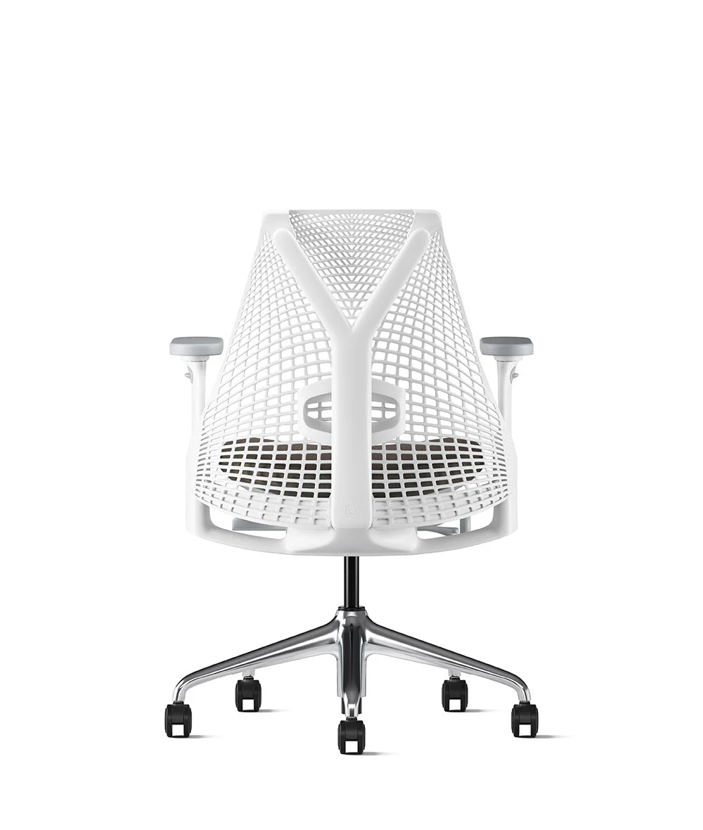 Siège de bureau Sayl* Blanc et aluminium poli - Image 48