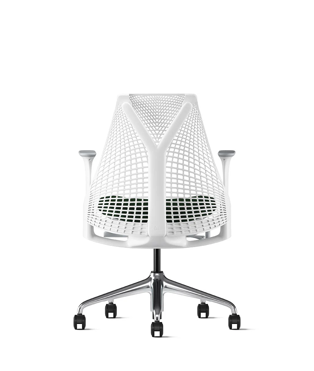 Siège de bureau Sayl* Blanc et aluminium poli - Image 50