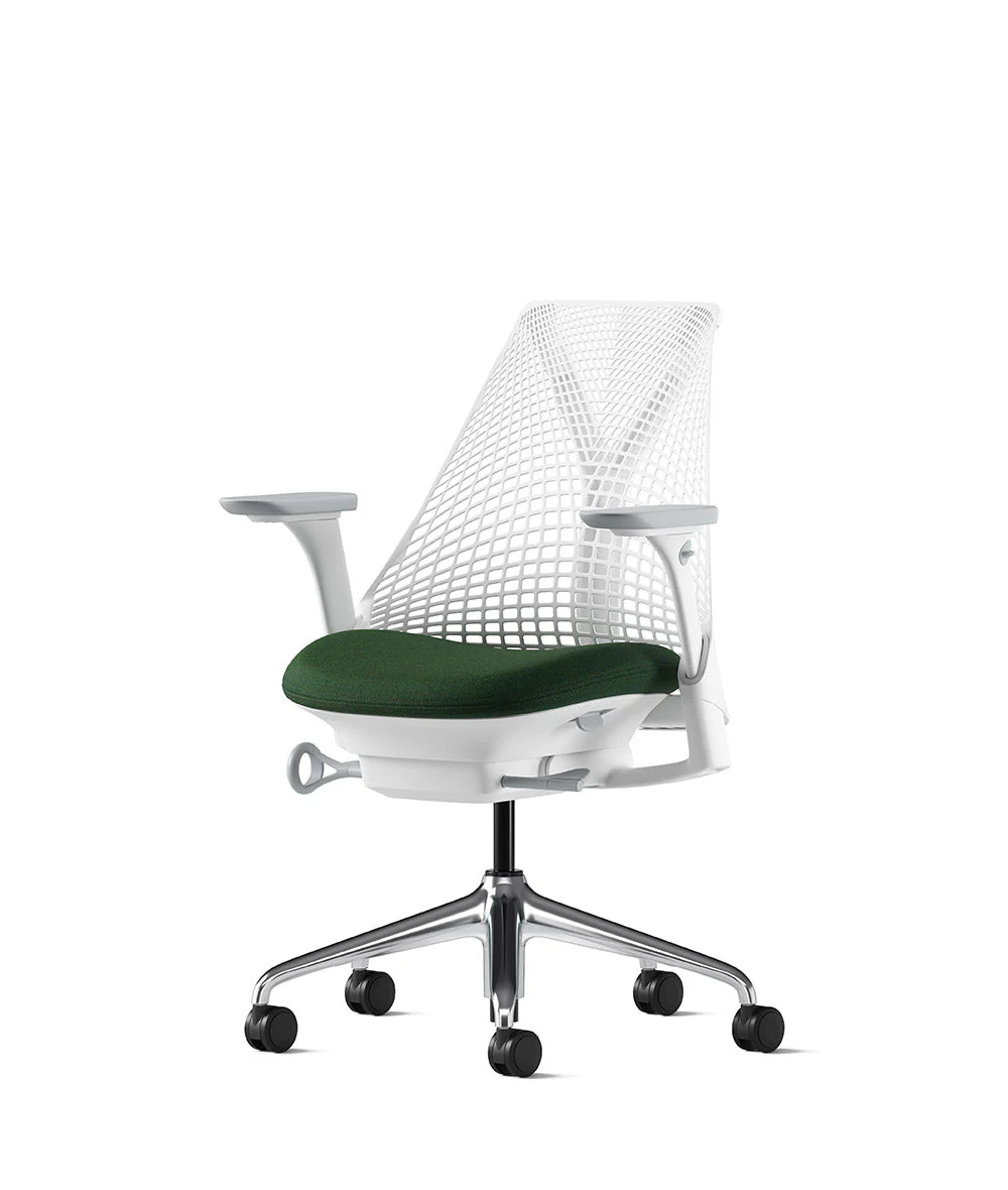 Siège de bureau Sayl* Blanc et aluminium poli - Image 51