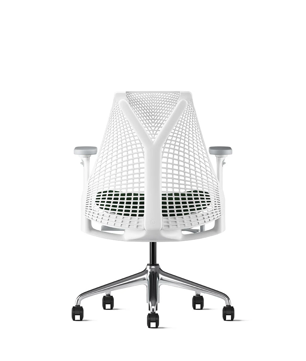 Siège de bureau Sayl* Blanc et aluminium poli - Image 52