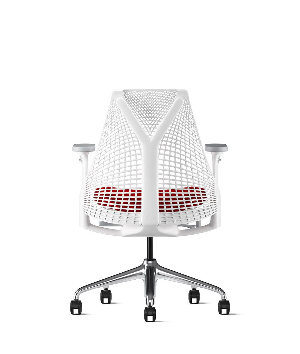 Siège de bureau Sayl* Blanc et aluminium poli - Image 60