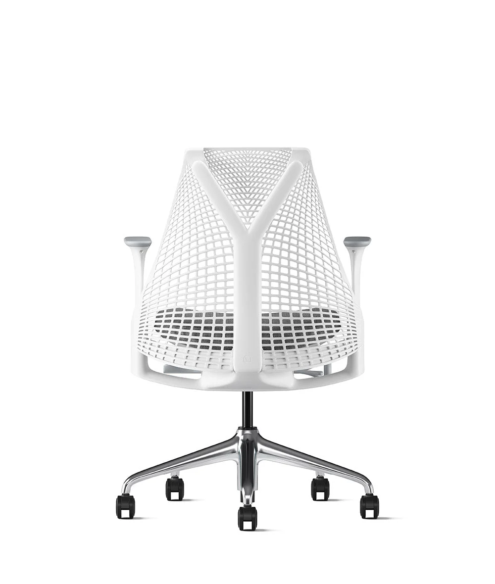Siège de bureau Sayl* Blanc et aluminium poli - Image 66
