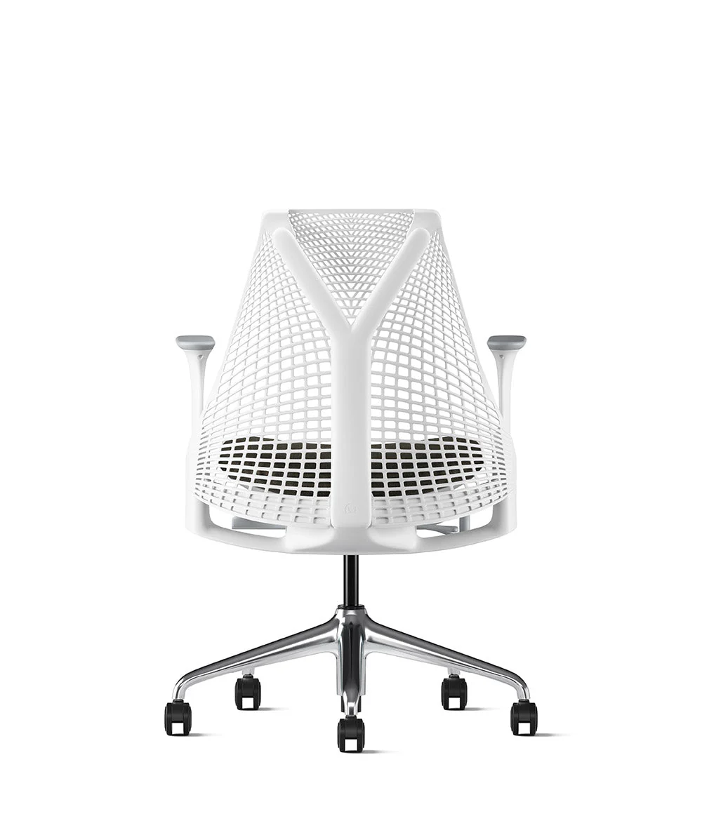 Siège de bureau Sayl* Blanc et aluminium poli - Image 74