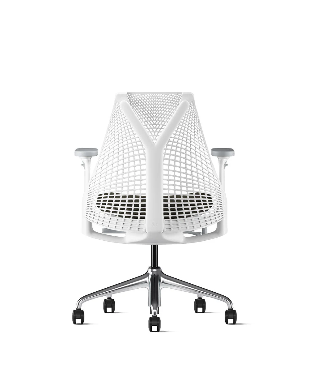 Siège de bureau Sayl* Blanc et aluminium poli - Image 76