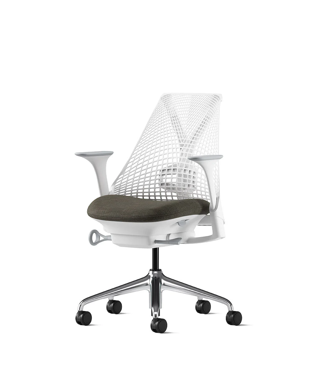 Siège de bureau Sayl* Blanc et aluminium poli - Image 77