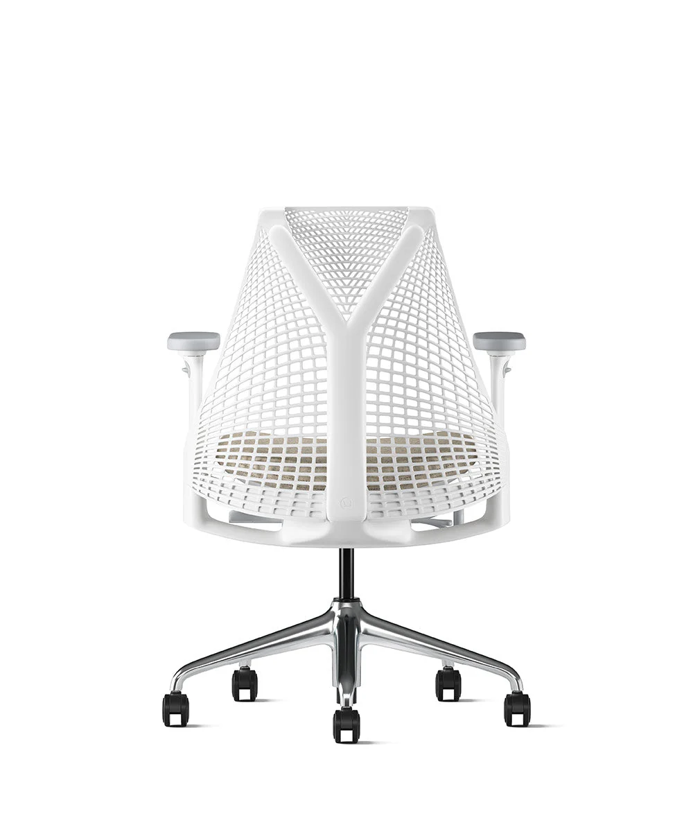 Siège de bureau Sayl* Blanc et aluminium poli - Image 84