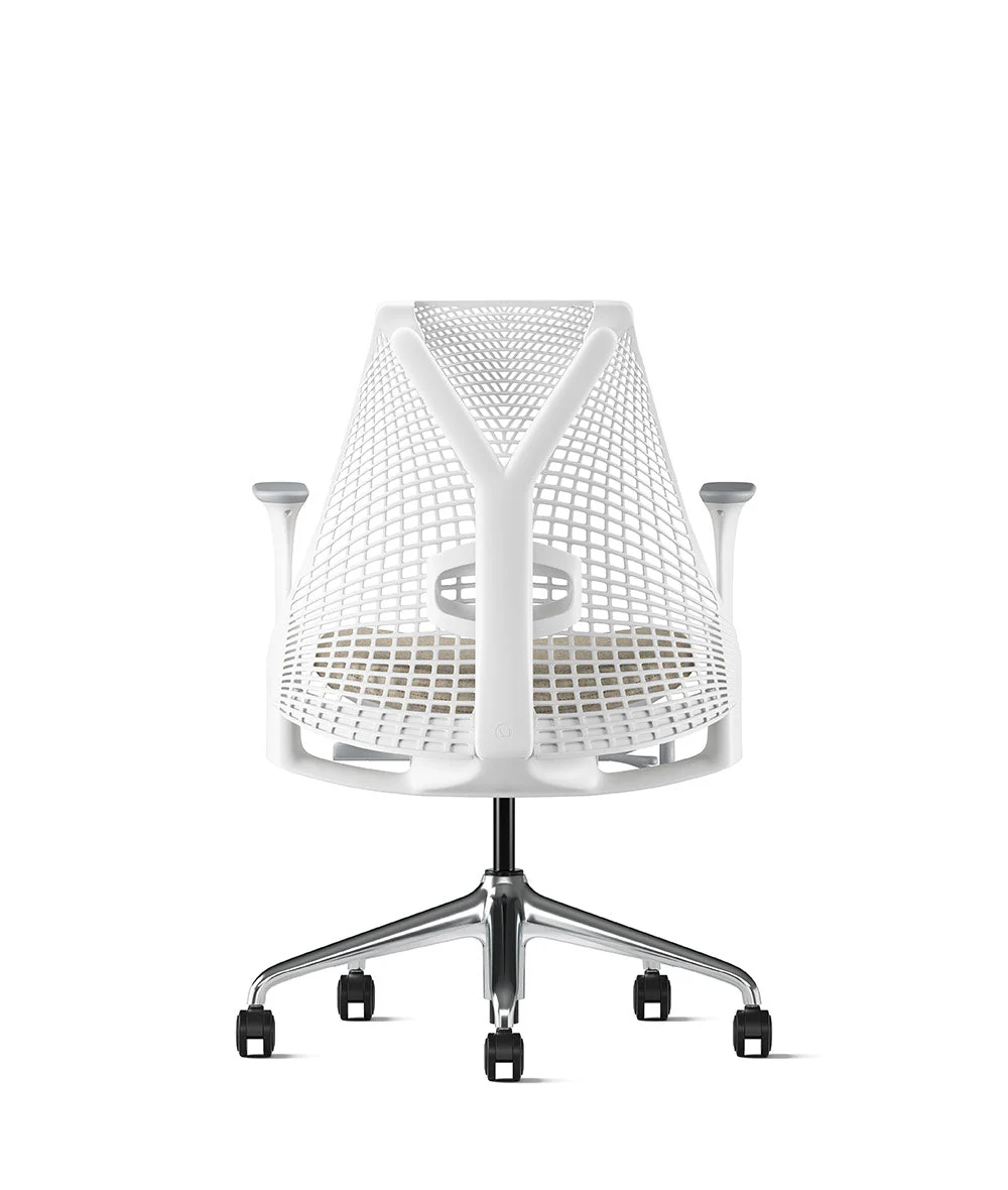 Siège de bureau Sayl* Blanc et aluminium poli - Image 86