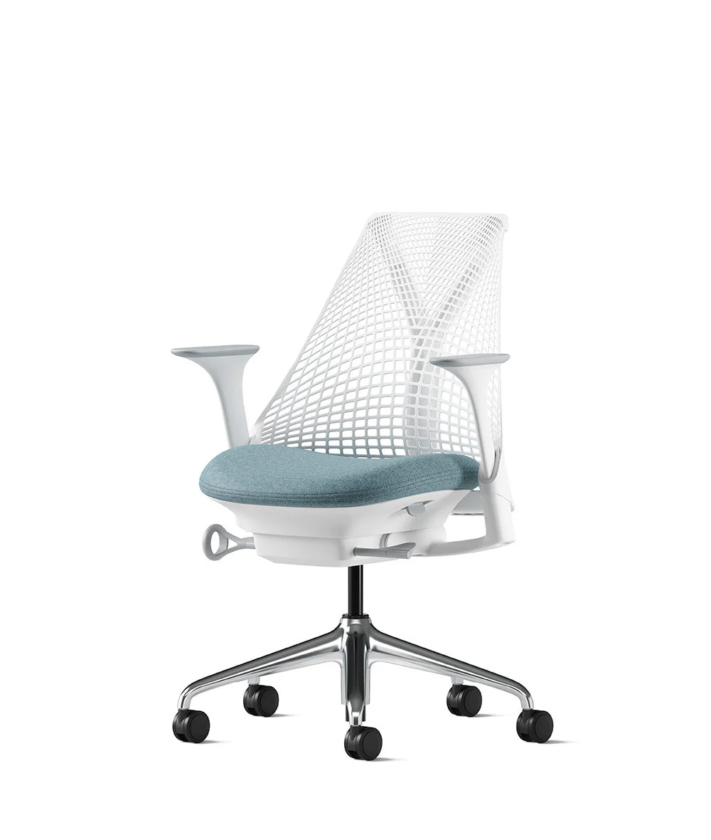 Siège de bureau Sayl* Blanc et aluminium poli - Image 89