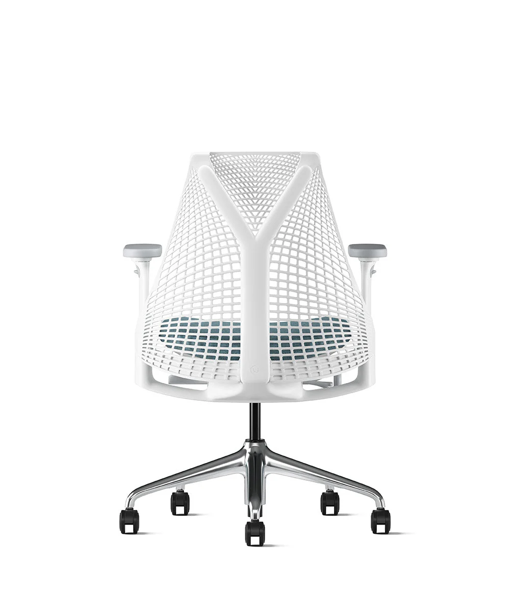 Siège de bureau Sayl* Blanc et aluminium poli - Image 92