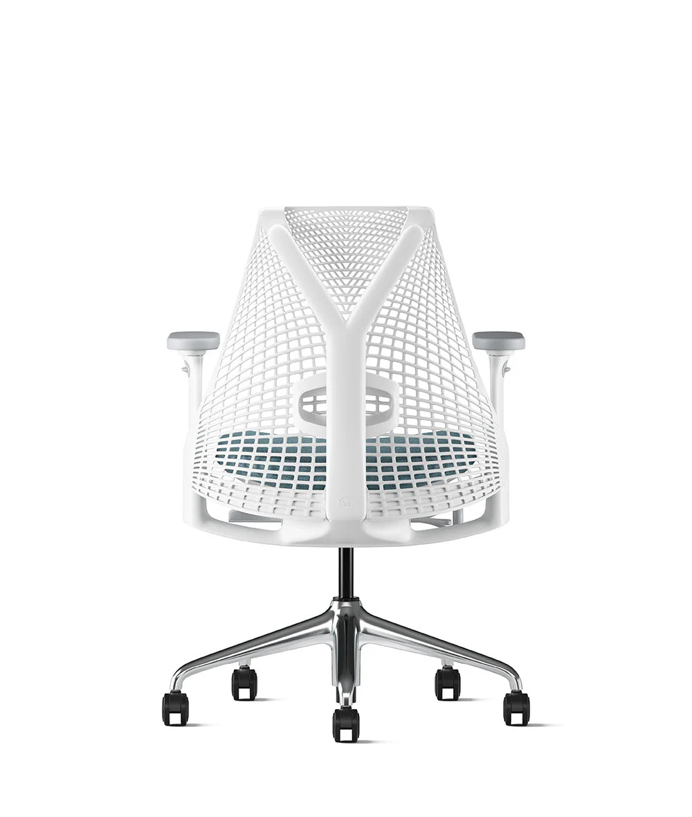 Siège de bureau Sayl* Blanc et aluminium poli - Image 96