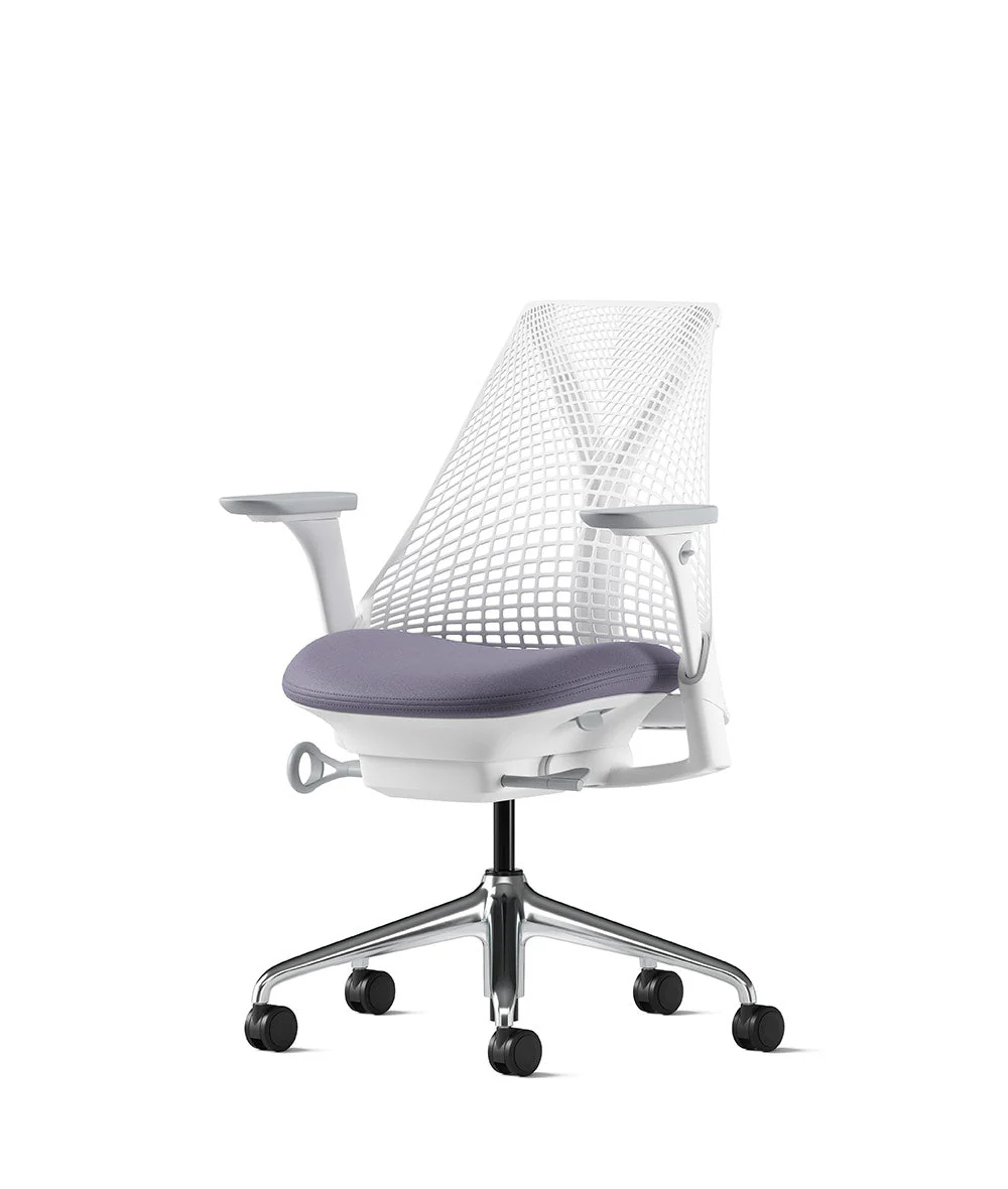 Siège de bureau Sayl* Blanc et aluminium poli - Image 99